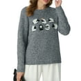 thumbnail image 5 of Cueply Sweaters for Women Long Sleeve Chunky Fuzzy Knit Pullover Sweater Tops Trendy Patterns, 5 of 9