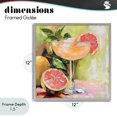 thumbnail image 4 of Stupell Industries Modern Grapefruit Summer Cocktail Gray Framed Giclee Art, 12 x 12, by Riley B, 4 of 8