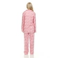 thumbnail image 4 of Lati Fashion Women Pajamas Set Pants and Top Long Sleeve, 2-Piece Female Pajamas Set Pink XXXL, 4 of 4