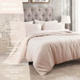thumbnail image 3 of Superior Egyptian Cotton 400 Thread Count Duvet Cover Set, King/California King, Pink, 3 of 11