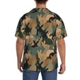 thumbnail image 6 of Picia Camouflage Rabbit Men's Linen Shirts Short Sleeve Cuban Beach Shirts Casual Shirts Button Down Shirt for Men Beach Summer Wedding Shirt-Medium, 6 of 7