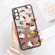 thumbnail image 3 of Funda para teléfono Samsung Galaxy S23, S22 Ultra, S20, S21 FE Plus, S10 Lite, S9, S8, funda transparente mate, Hello Kitty, lindo gato, 3 of 5