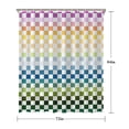 thumbnail image 5 of Colorful Gradient Checkerboard Checkered Pattern Shower Curtain 72"x84" ,Bathroom Decorative Shower Curtains Set with 12 Hooks,Modern Waterproof Washable Shower Curtain, 5 of 6