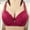 Red, variant on BZGTZT Women's Plus Size Bras Shape Push Up Full-Coverage Underwire Brassiere Floral Embroidered Everyday Bralette