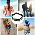 thumbnail image 4 of Unique Bargains 1 Pc Double Pocket Running Waist Pack for Hiking Gym Polyester Black, Green, 4 of 4