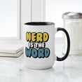 thumbnail image 4 of CafePress - Nerd Is The Word - 15 oz Ceramic Large White Novelty Mug, 4 of 4