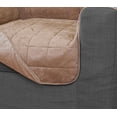 thumbnail image 2 of Serta Microsuede Electric Warming Furniture Protector Easy Care Loveseat Protector Tan, 2 of 3