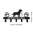 thumbnail image 2 of VMWMSSR Dog Paw Print Metal Hook, 5 Hooks Entryway Organizer, Durable Coat Rack For Leash Towel Key Hanging(Black-27X12.5Cm), 2 of 5