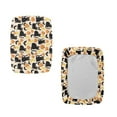 thumbnail image 2 of ZUXONGSY Halloween Black Cat Stool Covers Rectangle 2 PCS Counter Height Bar Stool Chair Covers with Elastic Bands Counter Stool Bar Chair Covers for Cafe Furniture Halloween Party Decor, 2 of 7