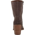 thumbnail image 4 of Lucky Brand Sarey Falcon Grey Suede Block Heel Wedge Mid Height Boot Booties (Falcon, 10), 4 of 4