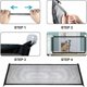 thumbnail image 2 of noir (180 X 72cm) Barrire De Scurit Chien,barrire Pour Animal Domestique, Animal Domestique Rtractable Barrires Pour Escalier Cuisine Portable Pli, 2 of 5