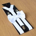 thumbnail image 1 of MYG Men Matching Suspenders Braces&Bow Tie Combo Sets Fancy Costume, 1 of 9