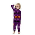 thumbnail image 2 of WXLWZYWL Family Halloween Pajamas Matching Sets Halloween Costumes 2024 Family Halloween Pumpkin Spider Ghost Printed Pajamas Funny Zipper Hooded Jumpsuit Pjs Matching Onesie, 2 of 4