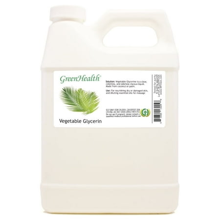 GreenHealth Vegetable Glycerin Carrier Oil Plastic Jug with Cap 32 Fl Oz