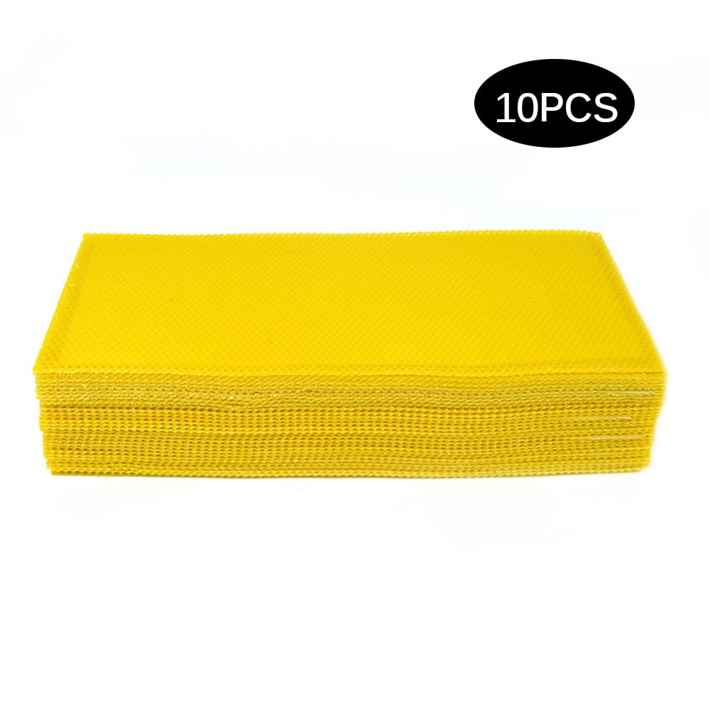 Worallymy Beehive Wired Deep Brood Wax Foundation Sheets Base