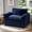 Blue, variant on CDCASA 49.5" W Oversized Accent Chair, Chenille Cloud Sofa Chairs in Living Room, Comfy Reading Chair with Deep Seat, Modern Armchair in Extra Wide Armrests, Orange