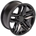 thumbnail image 3 of 18 inch Replica Wheel CV34B Fits Chevrolet Silverado Rim 18x8.5 Black Wheel, 3 of 6