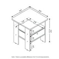 thumbnail image 3 of Furinno 11157DBR/BK End Table Bedroom Night stand w/Bin Drawer, 3 of 4
