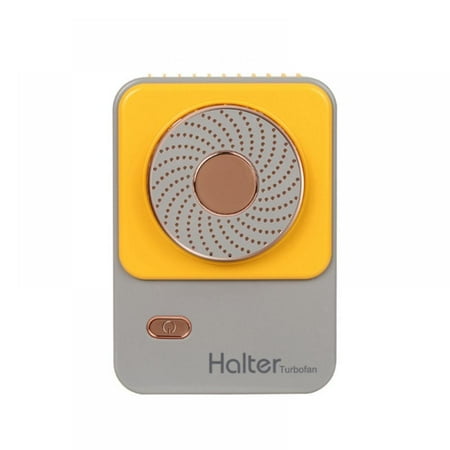 

New Hanging Neck Small Fan USB Desktop Charging No Leafless Fan Portable Lanyard Scroll Fan