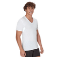 thumbnail image 6 of T-Shirt V-Neck with Sweat Block Tech, 3-Pack, White Tees, 6 of 10