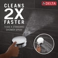 thumbnail image 2 of Delta Faucet 7-Setting In2ition 2-in-1 Dual Shower Head with ProClean Spray, Hose, 2.5 GPM, 2 of 7