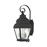 Livex Lighting Exeter 2 Light Outdoor Wall Lantern in Black