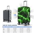 thumbnail image 6 of Disketp Green Lightning Elastic Travel Luggage Cover Travel Suitcase Protective Cover For Trunk Case Apply To 18''-32'' Suitcase Cover (Luggage not included)-Large, 6 of 9