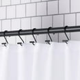 thumbnail image 1 of Bouclair Noir Ensemble de 12 Crochets pour Rideau de Douche, 1 of 2