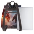 thumbnail image 3 of Ratiio Fire Sky Dragon Pattern Womens Backpack Purse Leather Backpack Purse for Women Travel Fashion Backpack Designer Ladies Shoulder Bags, 3 of 4