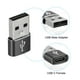 thumbnail image 4 of Adaptador USB C Hembra a USB Macho Unique Bargains Negro Paquete de 2 cable de computadora adaptadores usb a usb, 4 of 7