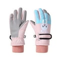 thumbnail image 2 of Under $5 Kids Winter Gloves Toddler Kids Boys Girls Gloves Winter Outdoor Windproof Warm Lock Temperature Ski Gloves, 2 of 4