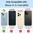 thumbnail image 2 of Allytech Case for Apple iPhone 14 (2022) 6.1 inch Translucent Frosted Soft Flexible TPU Back Cover Anti-Yellow Thin Lightweight Matte Transparent Shockproof Crystal Clear Cover for iPhone 14, White, 2 of 14