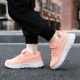 thumbnail image 2 of Kids Running Shoes Girls Solid Color Mesh Sneakers Soft Sole Orthopedic Walking Shoes Lightweight Hook and Loop Tennis Shoes Pink 1.5 Big Kid, 2 of 7