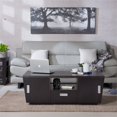 thumbnail image 4 of Furniture of America Saulus Moderne Table Basse de Rangement en Bois en Espresso, 4 of 9