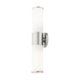 thumbnail image 6 of Livex Lighting Lindale 2-Light Metal/Glass Vanity ADA Sconce in Brushed Nickel, 6 of 13