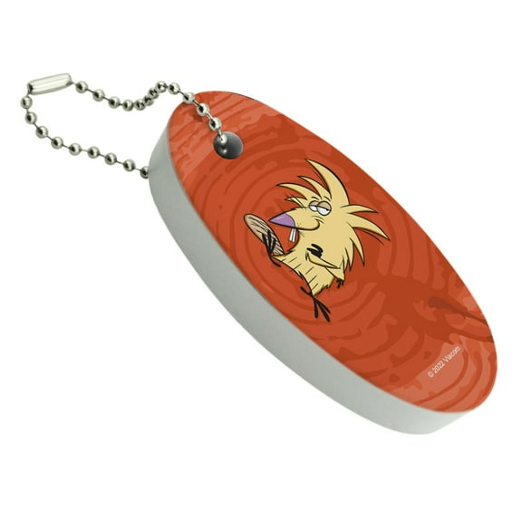 Angry Beavers Norbert Floating Keychain Oval Foam Fishing Boat Buoy Key Float