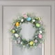 thumbnail image 1 of Corona de huevos de Pascua, corona de primavera, hojas , decoración de Pascua, guirnalda de puerta de Pascua de 17,7 pulgadas para vacaciones en, 1 of 8