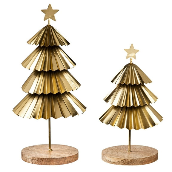 Metal Tiered Tree Table Décor, Set of 2