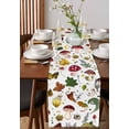 thumbnail image 4 of Red Mushrooms Table Runner 72 Inches, Vintage Botanical Art Bed Runner Dresser Scarves Tabletop for Indoor Outdoor Parties/Ceremony/Banquet, 13" x 72", 4 of 8