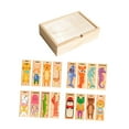 thumbnail image 2 of Rompecabezas de madera Juguetes de aprendizaje temprano Motor Motor Fine Cube Block Juegos Educativos Juegos Educativos para regalos para el hogar, 2 of 9