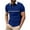 02# Dark Blue, variant on IhhxPro Men's Short Sleeve Button down Shirt Fit Quick Dry Collared Men Striped Casual Lightweight Summer Office Travel Golf M-3XL