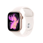 Restored Apple Watch Series 11 [GPS 42mm] Smartwatch with Rose Gold Aluminum Case with Light Blush Sport Band - M/L