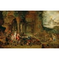 thumbnail image 3 of Workshop Of Jan Brueghel The Younger 18x13 Black Modern Framed Museum Art Print Titled - Venus in the Forge of Vulcan, 3 of 5