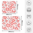 thumbnail image 2 of Ryvnso Elegant Flowers-r1 Dish Drying Mat for Kitchen Countertop 18x24 Large Dish Pad Drainer Rack Dish Sink Mats, 2 of 7