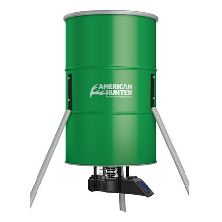 American Hunter 350lb Tripod Feeder with Updated Sunslinger Kit