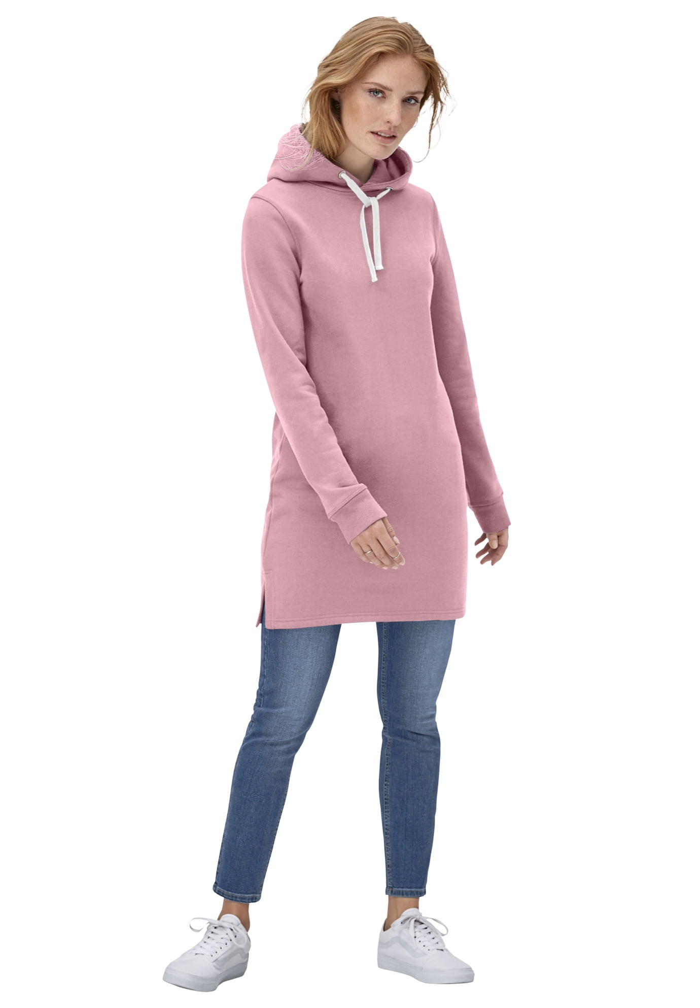 tunic hooded sweatshirt