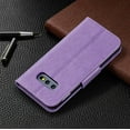 thumbnail image 2 of Allytech Galaxy S10e Case, Slim Fit PU Leather Folio Butterfly Embossed Shockproof Wrist Hand Strap Flip Cards Holder Wallet Case TPU Back Cover for Samsung Galaxy S10e, Violet, 2 of 8