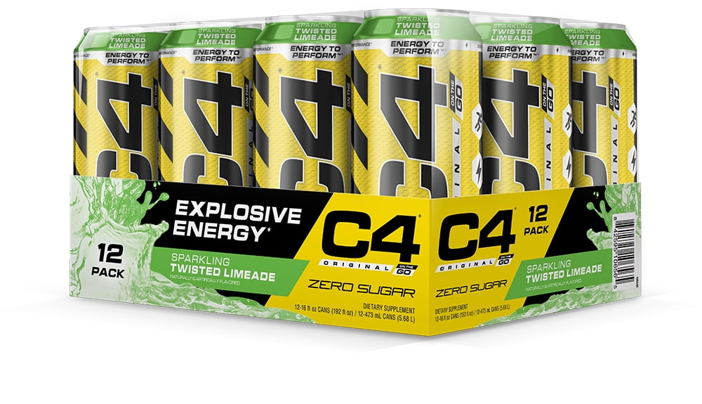 C4 Original Carbonated Pre Workout Drink Frozen Bombsicle 12 16oz Cans Walmart Com
