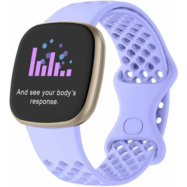 CCnutri For Fitbit Versa 3 Wrist band/Fitbit Versa Sense, Classic Breathable TPU Silicone