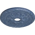 thumbnail image 3 of Ekena Millwork 20 7/8"OD x 3 5/8"ID x 1 5/8"P Palmetto Ceiling Medallion (Fits Canopies up to 5"), Hand-Painted Americana Crackle, 3 of 7